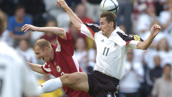 Adidas Deutschland Trikot 11 Miroslav Klose Euro 2004 EM DFB Weiß Herren M