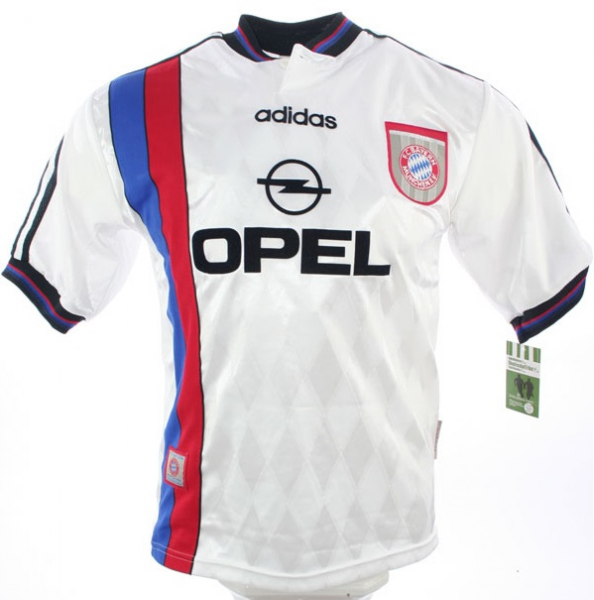 Adidas FC Bayern München Trikot 21 Alexander Zickler 1995/96 weiß Opel Herren XXL/2XL