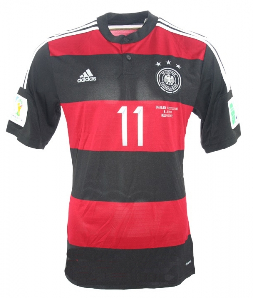 Adidas Deutschland Trikot 11 Miroslav Klose WM 2014 DFB Auswärts Herren M