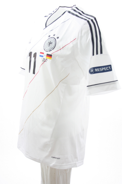 Adidas Germany jersey 11 Miroslav Klose DfB 2012 Climacool white men's M