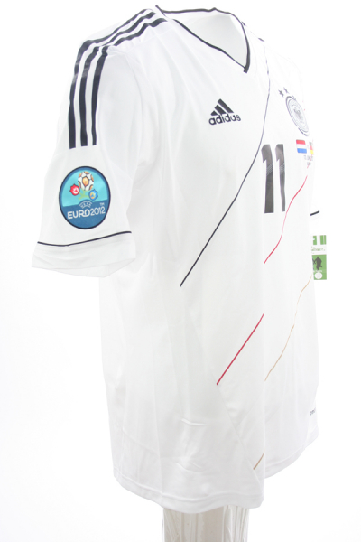 Adidas Germany jersey 11 Miroslav Klose DfB 2012 Climacool white men's M