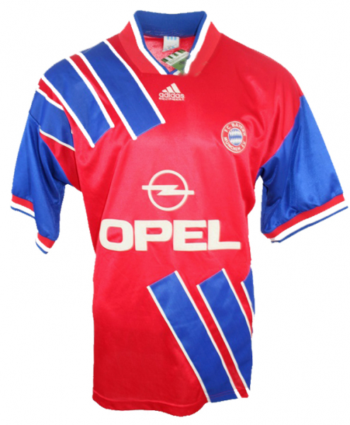 Adidas FC Bayern Munich jersey 10 Lothar Matthäus 1993/94 Opel red home men's XL