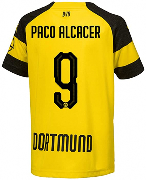 Puma Borussia Dortmund Trikot 9 Paco Alcacer 2018/19 BVB Evonik Gelb Herren M (B-Ware)