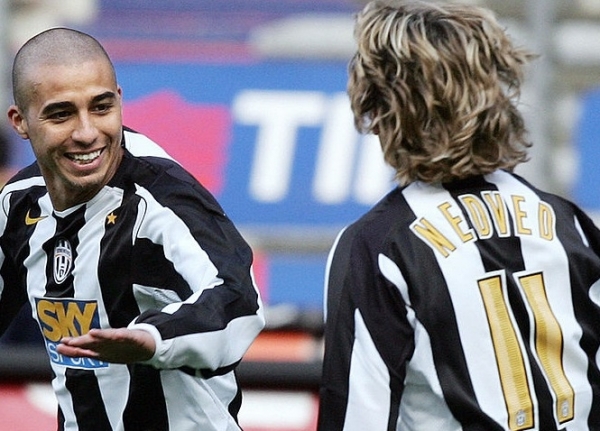 Nike Juventus Turin Trikot 11 Pavel Nedved 2004-06 Sky Home Herren XL