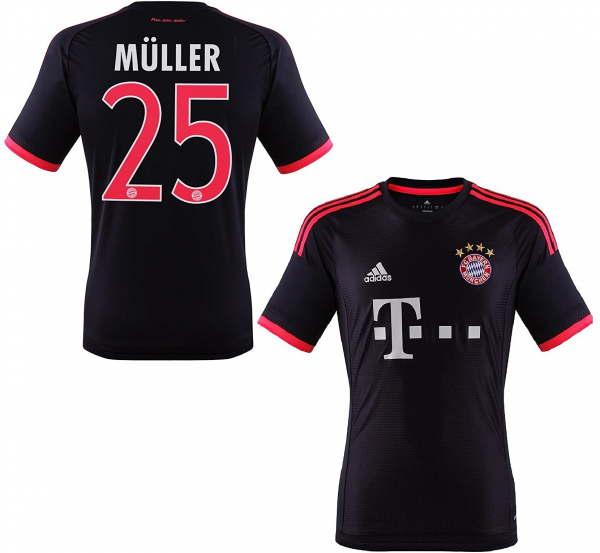 Adidas FC Bayern München Trikot 25 Thomas Müller 2015/16 Champions League triple Herren XL