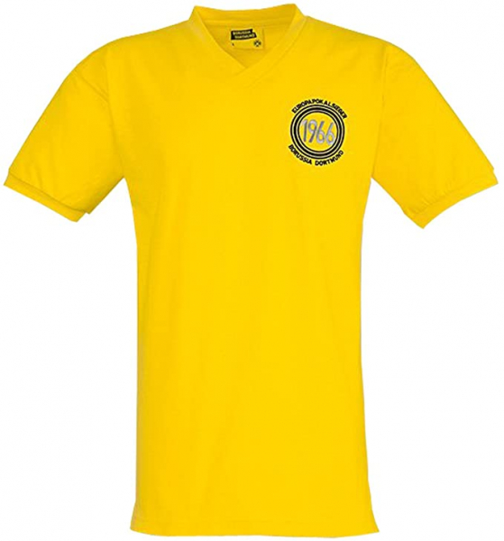 Borussia Dortmund Trikot Europapokalsieger 1966 BVB 09 retro heim gelb heim Box Herren S
