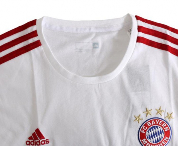 Adidas FC Bayern München Trikot 1974-78 Weiß Europapokal shirt retro Graphic Herren L
