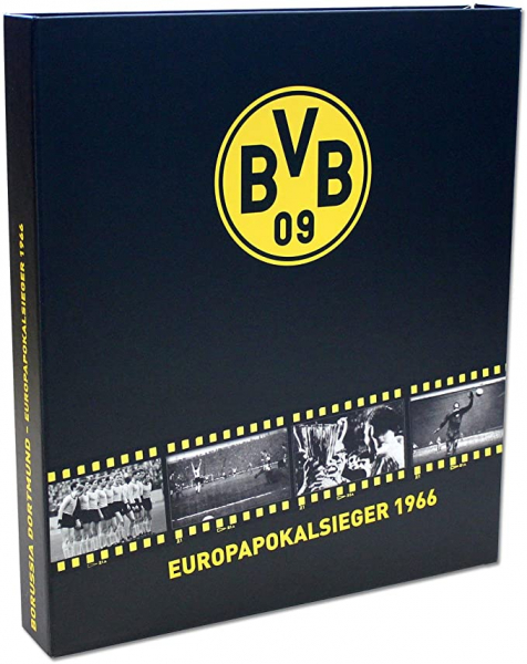 Borussia Dortmund Trikot Europapokalsieger 1966 BVB 09 retro heim gelb heim Box Herren S