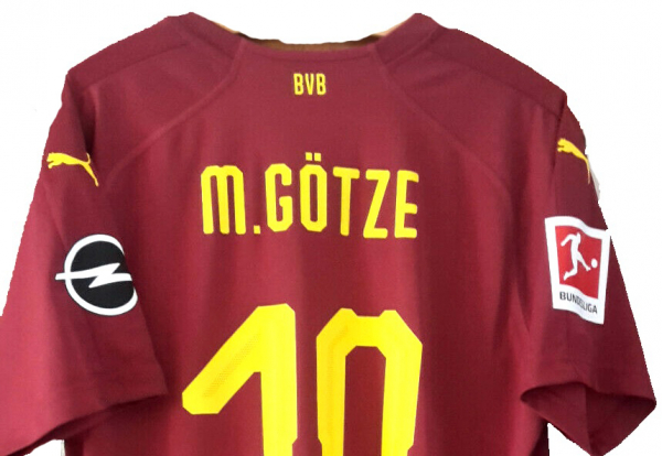 Puma Borussia Dortmund Trikot 10 Mario Götze 2018/19 BVB Evonik Rot Neu Herren L