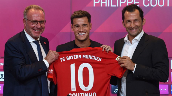 Adidas FC Bayern München Trikot 10 Philippe Coutinho 2019/20 Heim Telekom T-com heim rot Herren XXL/2XL