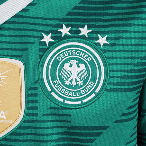 Adidas Deutschland Trikot 13 Thomas Müller WM 2018 Auswärts Grün DFB 4 Sterne Kinder 164 cm