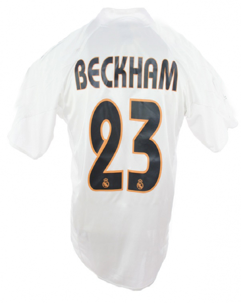 Adidas Real Madrid Trikot 23 David Beckham 100 Jahre Jubiläum Heim Weiß Herren L