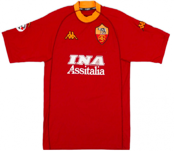 Kappa As Rom Trikot 10 Francesco Totti 2000/01 Ina Assitalia rot Herren L