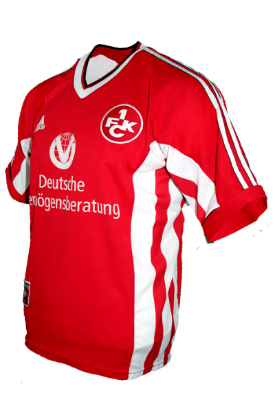 Adidas 1.FC Kaiserslautern Trikot 1998/99 3 Ballack 8 Wagner 11 Marschall rot Heim Herren L & Kinder 164 cm