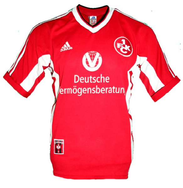 Adidas 1.FC Kaiserslautern Trikot 1998/99 3 Ballack 8 Wagner 11 Marschall rot Heim Herren L & Kinder 164 cm
