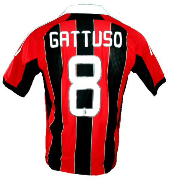 Adidas AC Mailand Trikot 8 Gennaro Gattuso 2012/13 CL Heim Neu Herren S/M/L(XL/XXL