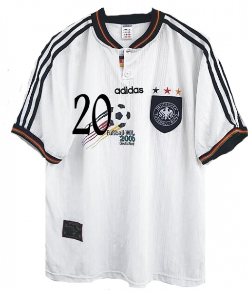 Adidas Deutschland Trikot 20 Oliver Bierhoff 1996 Euro 96 Matchworn DfB 2006 Herren L