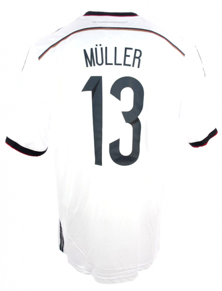 Adidas Deutschland Trikot 13 Thomas Müller WM 2014 DFB Heim NEU Herren M oder XL