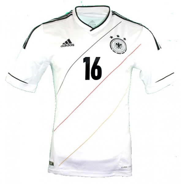 Adidas Deutschland Trikot 16 Philipp Lahm Euro 2012 DFB Weiß Climacool Herren S oder XL