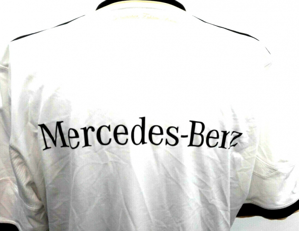 Adidas Deutschland Trikot Match worn Philipp Lahm 2010 weiß Mercedes Benz DFB Herren S - 176 cm