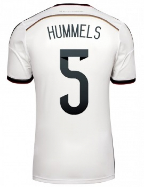 Adidas Deutschland Trikot 5 Mats Hummels WM 2014 DFB Weiß Heim Herren M