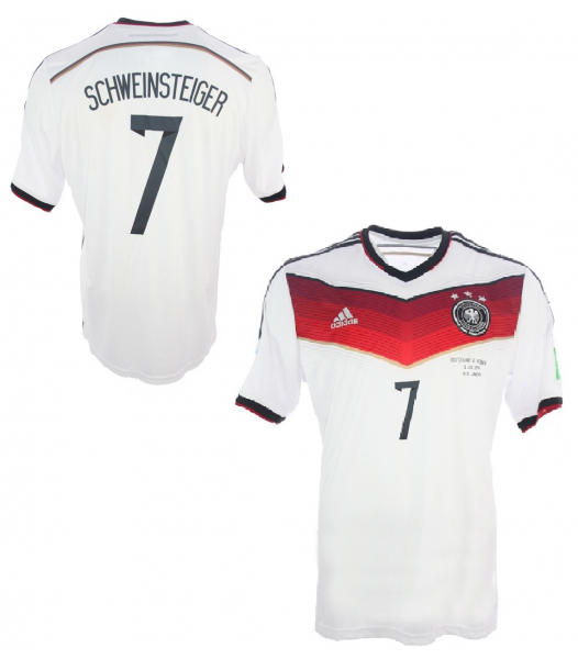Adidas Deutschland Trikot 7 Bastian Schweinsteiger WM 2014 DFB Heim Herren XS kinder 164 cm