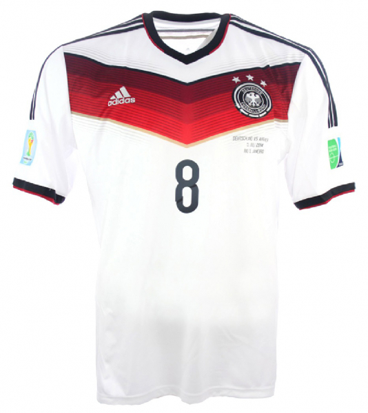 Adidas Deutschland Trikot 8 Mesut Özil WM 2014 DFB Home Weiß Weltmeister Herren M oder XL