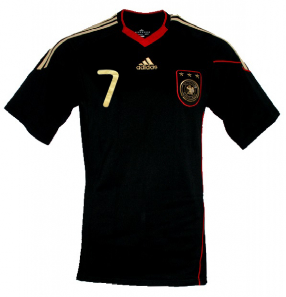 Adidas Alemania camiseta 7 Bastian Schweinsteiger Copa del Mondo 2010 negro senor S-M el nino 176 cm