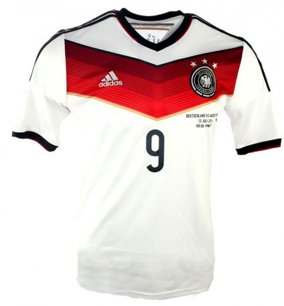 Adidas Deutschland Trikot 9 Andre Schürrle WM 2014 DFB Heim Weltmeister Weiß Kinder 164 cm (spezial)