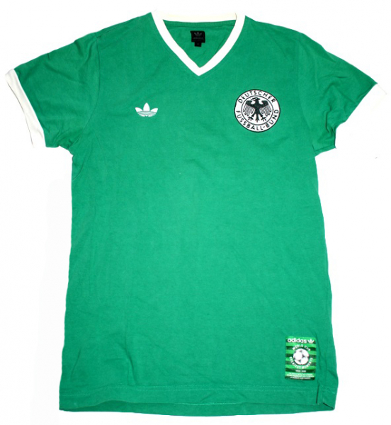 Adidas Deutschland Trikot WM 1974 Gerd Müller T-Shirt Grün DFB Herren S