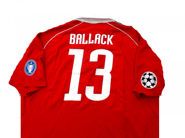 Adidas FC Bayern Munich jersey 13 Michael  Ballack 2005/06 red T-Com CL patches men's 2XL/XXL