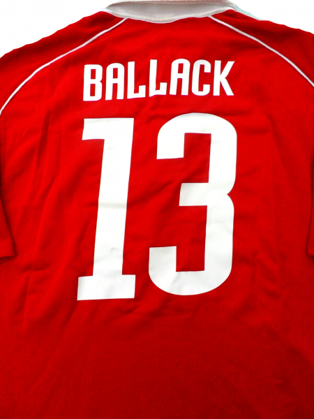 Adidas FC Bayern Munich jersey 13 Michael  Ballack 2005/06 red T-Com CL patches men's 2XL/XXL