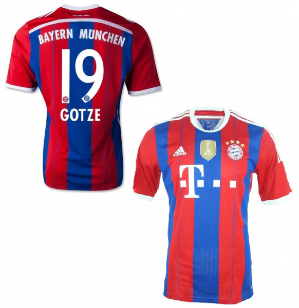 Adidas FC Bayern München Trikot 19 Mario Götze 2014/15 heim Herren M