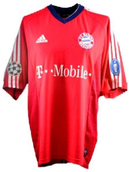 Adidas FC Bayern Múnich camiseta 2002/03 rojo T-Mobile Champions League senor XL