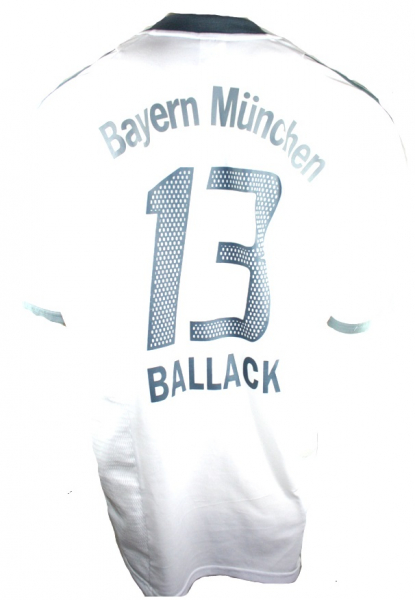 Adidas FC Bayern München Trikot 13 Michael Ballack 2002/03 Weiß Herren L/XL/XXL