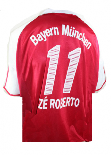 Adidas FC Bayern München Trikot 11 Ze Roberto 2003/04 T-Mobile neu Herren S-M = Kinder/Damen 176 cm