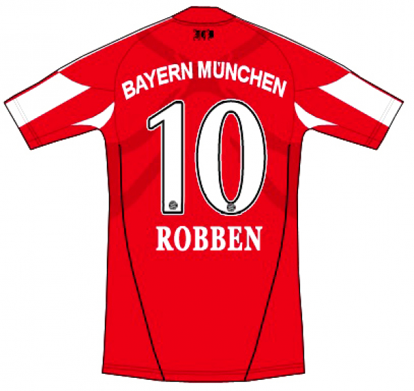 Adidas FC Bayern München Trikot 10 Arjen Robben 2010/11 T-home heim Herren M oder L