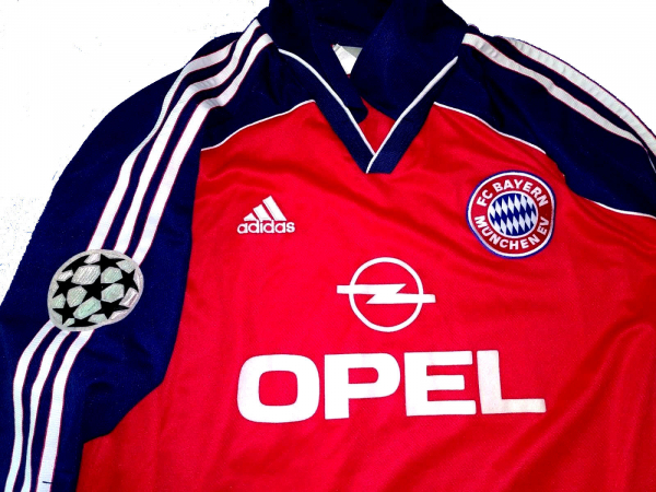 Adidas FC Bayern Munich jersey 7 Mehmet Scholl 1999/2001 match worn Champions League Opel Equipment men's XL
