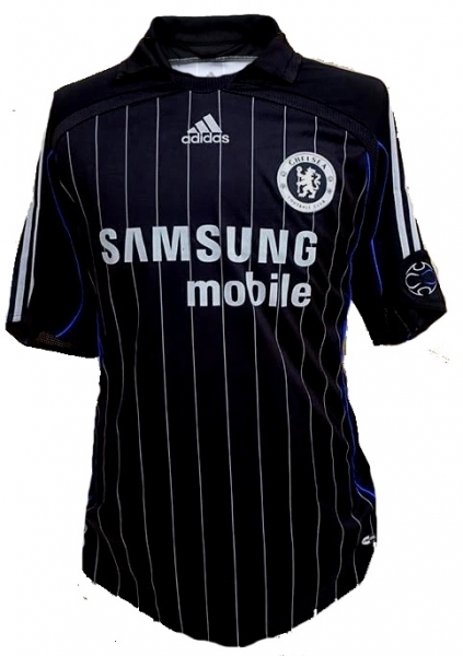 Adidas FC Chelsea Trikot 13 Michael Ballack 2006/07 Schwarz Herren L