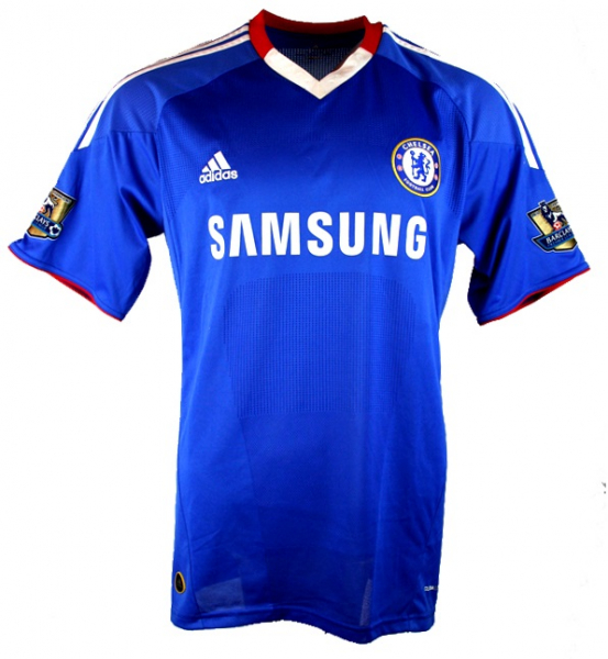 Adidas FC Chelsea London Trikot 8 Frank Lampard 2010/11 Blau Samsung Matchworn Herren L