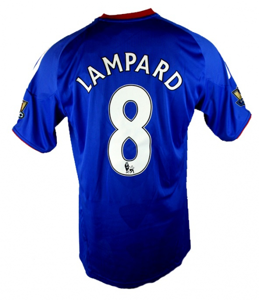 Adidas FC Chelsea London Trikot 8 Frank Lampard 2010/11 Blau Samsung Matchworn Herren L