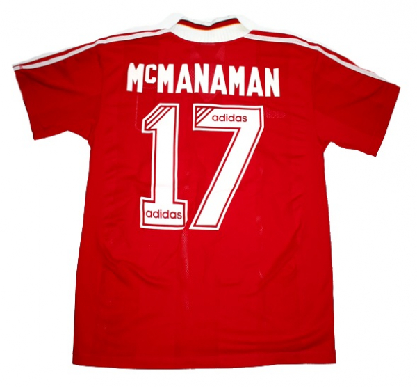 Adidas FC Liverpool Trikot 17 Steve McManaman 1995/96 Carlsberg Heim Rot Herren S