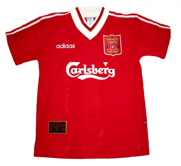 Adidas FC Liverpool Trikot 17 Steve McManaman 1995/96 Carlsberg Heim Rot Herren S