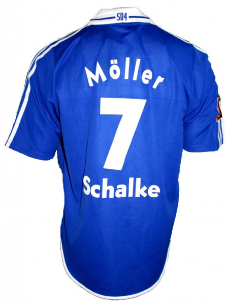 Adidas FC Schalke 04 jersey 7 Möller Andreas 2000/01 Veltins match worn signatured men's L