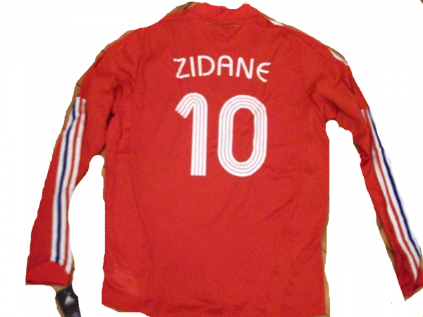 Adidas France jersey 10 Zinedine Zidane WC 2006 red new Formotion longsleeve men's L