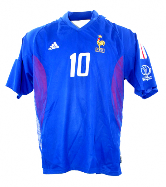 Adidas Frankreich Trikot 10 Zinedine Zidane WM 2002 Heim Herren M L oder XL