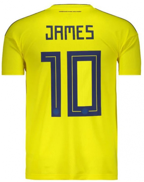 Adidas Kolumbien Trikot 10 James Rodriguez WM 2018 heim gelb Herren L