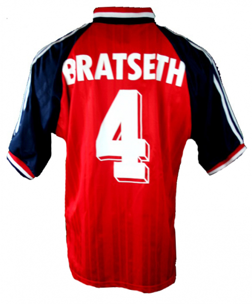 Adidas Norwegen Trikot 4 Rune Bratseth WM 1994 USA Rot Heim Herren XL
