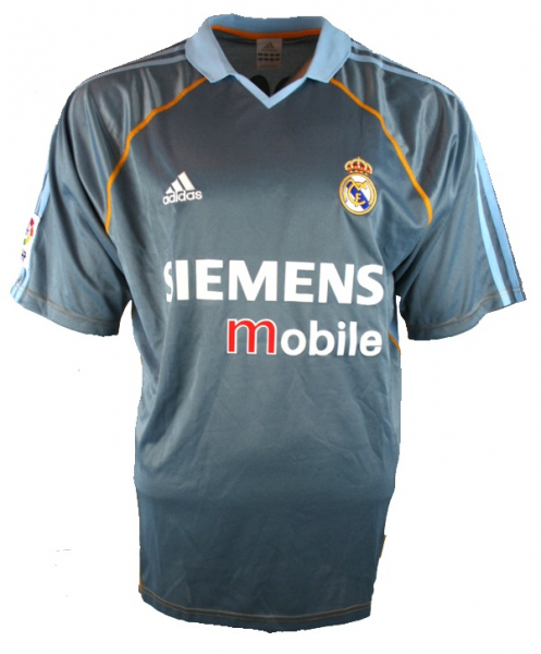 Adidas Real Madrid jersey 5 Zinedine Zidane 2003/04 Away grey men's M