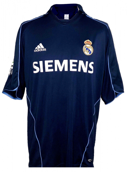 Adidas Real Madrid Trikot 7 Raul 2005/2006 auswärts Siemens Matchworn Herren XL